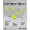 imageDUDLEY  Fastpitch Softballs  Official USAB USSSA ampamp NFHS  Multiple 12 Count OptionsNFHS  Thunder Heat  12 Yellow Leather Cover