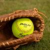 imageDUDLEY  Slowpitch Softballs  Official USASB ampamp USSSA  Multiple 12 Count OptionsUSASB  Thunder Heat Hycon  12 Yellow Leather Cover