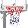 imageSpalding Basketball Net  12 Loops  Fits Standard Indoor or Outdoor Rims  Basketball Hoop Net ReplacementAll Weather  Red  White  Blue