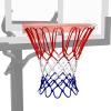 imageSpalding Basketball Net  12 Loops  Fits Standard Indoor or Outdoor Rims  Basketball Hoop Net ReplacementHeavy Duty  Red  White  Blue