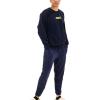 imageSpalding Brand Logo Crew Neck Cotton Fleece SweatshirtPeacoat