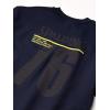 imageSpalding Brand Logo Crew Neck Cotton Fleece SweatshirtPeacoat