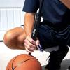 imageSpalding Sports Ball Pump Kit  Ideal for Basketball Volleyball Football Soccer Ball ampamp Rugby Ball  Complete Hand Pump Kit with NeedlesDual Action  12  Black