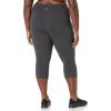 imageSpalding Womens Essential Capri LeggingHighwaist Charcoal Heather