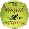 imageDUDLEY  Fastpitch Softballs  Official USAB USSSA ampamp NFHS  Multiple 12 Count OptionsNFHS  SB12  12 Yellow Leather Cover