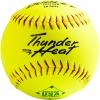 imageDUDLEY  Slowpitch Softballs  Official USASB ampamp USSSA  Multiple 12 Count OptionsUSASB  Thunder Heat Hycon  12 Yellow Leather Cover
