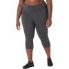 imageSpalding Womens Essential Capri LeggingHighwaist Charcoal Heather