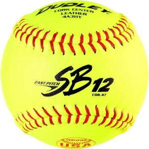 imageDUDLEY  Fastpitch Softballs  Official USAB USSSA ampamp NFHS  Multiple 12 Count OptionsUSASB  SB12  12 Yellow Leather Cover