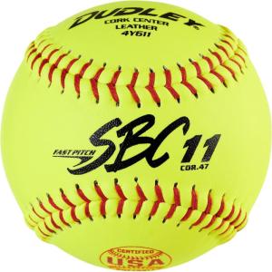 imageDUDLEY  Fastpitch Softballs  Official USAB USSSA ampamp NFHS  Multiple 12 Count OptionsUSASB  SBC11  11 Yellow Leather Cover