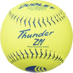 imageDUDLEY  Slowpitch Softballs  Official USASB ampamp USSSA  Multiple 12 Count OptionsUSSSA  Thunder ZN  12 Yellow Composite Cover
