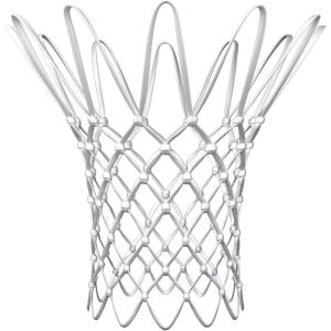 imageSpalding Basketball Net  12 Loops  Fits Standard Indoor or Outdoor Rims  Basketball Hoop Net ReplacementAll Weather  White