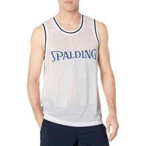 imageSpalding Mens Athletic Dry Mesh Basketball Jersey Shirt TankWhite