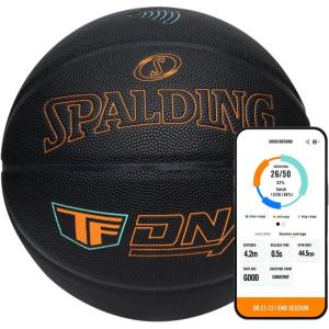 imageSpalding TF DNA Smart Basketball  1 Yr App Subscription Bundle I iOS Compatible Only I All Surface MaterialSize 7  295 Bundle