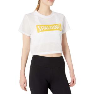 imageSpalding Womens Varsity Short Sleeve Crop Top TeeWhitemesh
