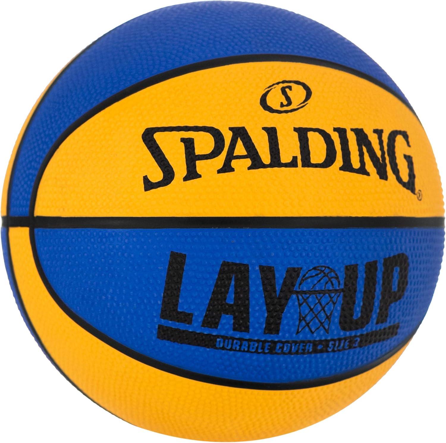 imageSpalding Outdoor Rubber Basketballs  Performance Rubber Cover Designed for Outdoor Play ColorsLay Up  BlueOrange