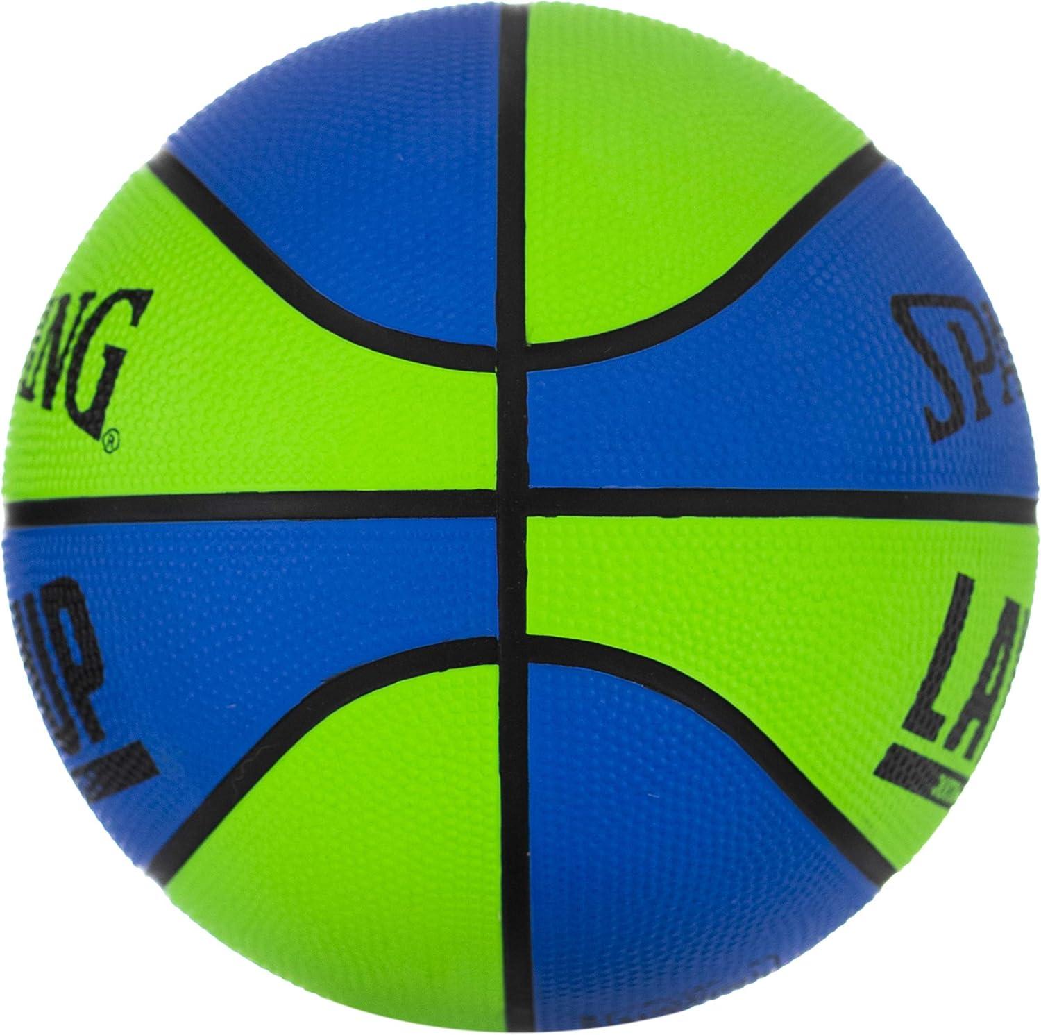imageSpalding Outdoor Rubber Basketballs  Performance Rubber Cover Designed for Outdoor Play ColorsLay Up  GreenBlue