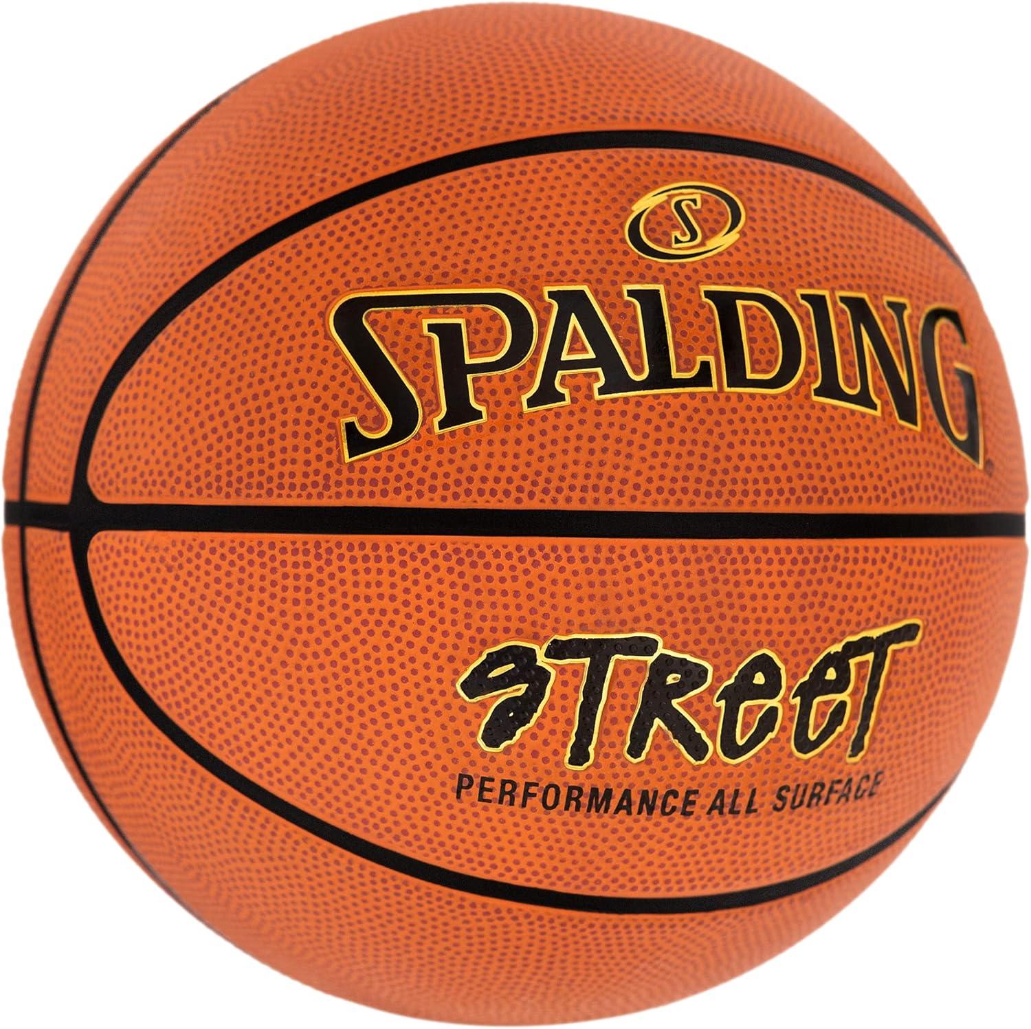 imageSpalding Outdoor Rubber Basketballs  Performance Rubber Cover Designed for Outdoor Play ColorsOrange