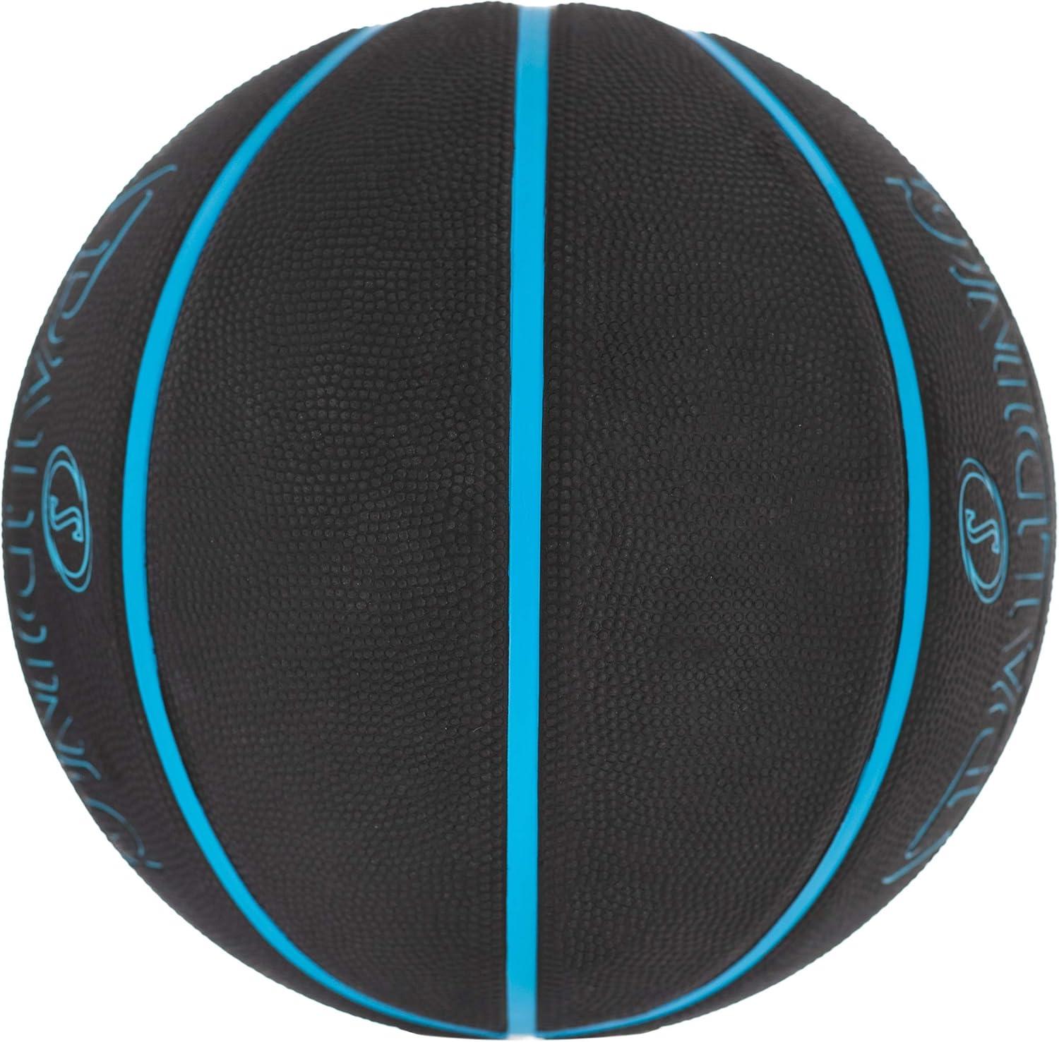 imageSpalding Outdoor Rubber Basketballs  Performance Rubber Cover Designed for Outdoor Play ColorsStreet Phantom  Neon BlueBlack