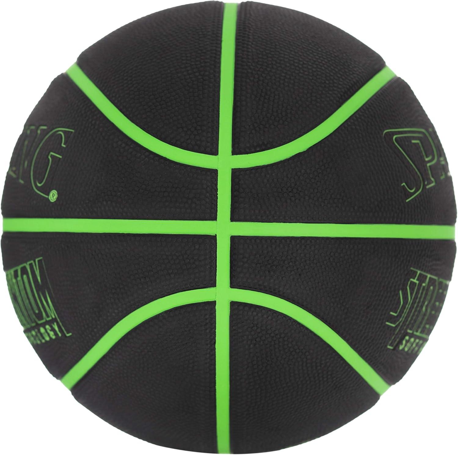imageSpalding Outdoor Rubber Basketballs  Performance Rubber Cover Designed for Outdoor Play ColorsStreet Phantom  Neon GreenBlack
