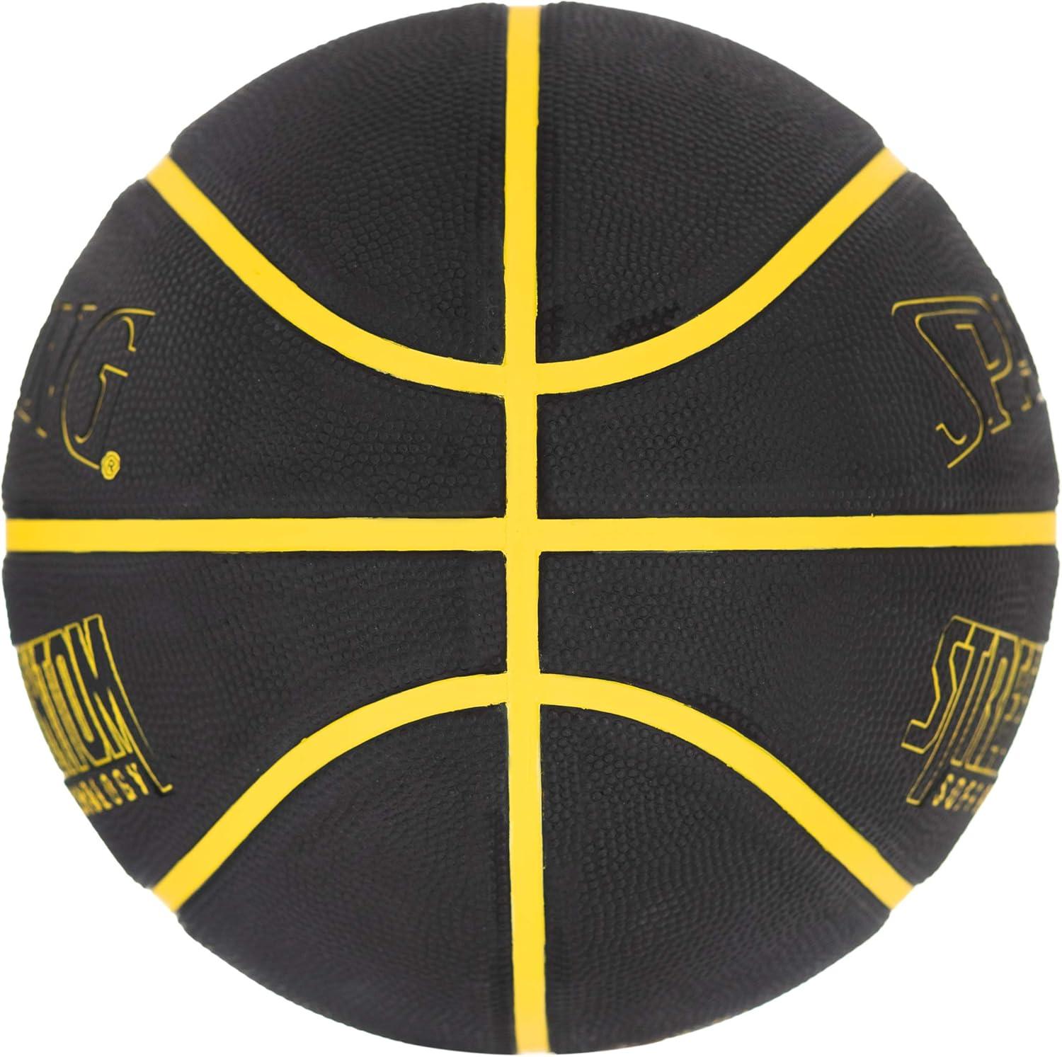 imageSpalding Outdoor Rubber Basketballs  Performance Rubber Cover Designed for Outdoor Play ColorsStreet Phantom  Neon YellowBlack