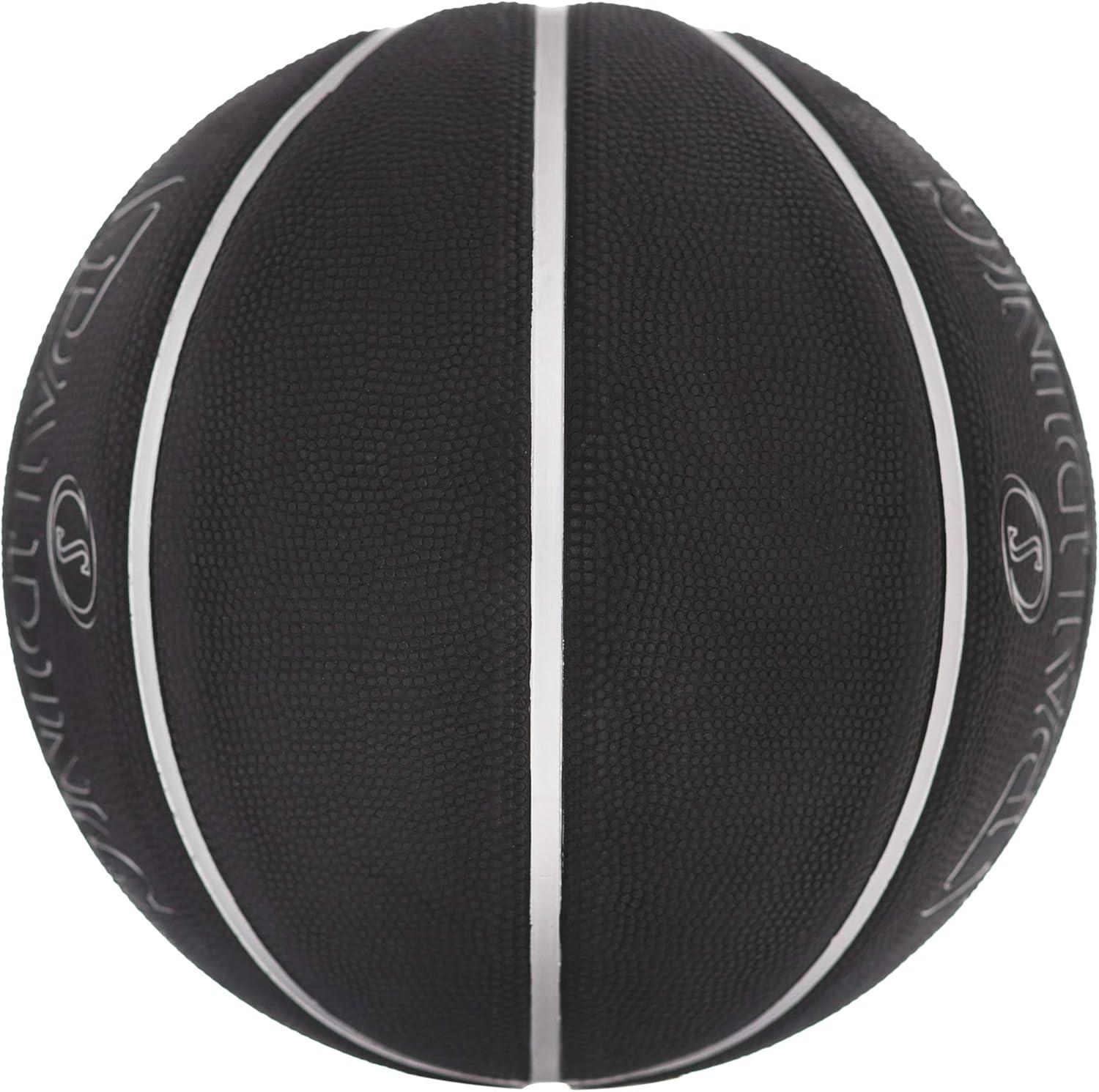 imageSpalding Outdoor Rubber Basketballs  Performance Rubber Cover Designed for Outdoor Play ColorsStreet Phantom  SilverBlack