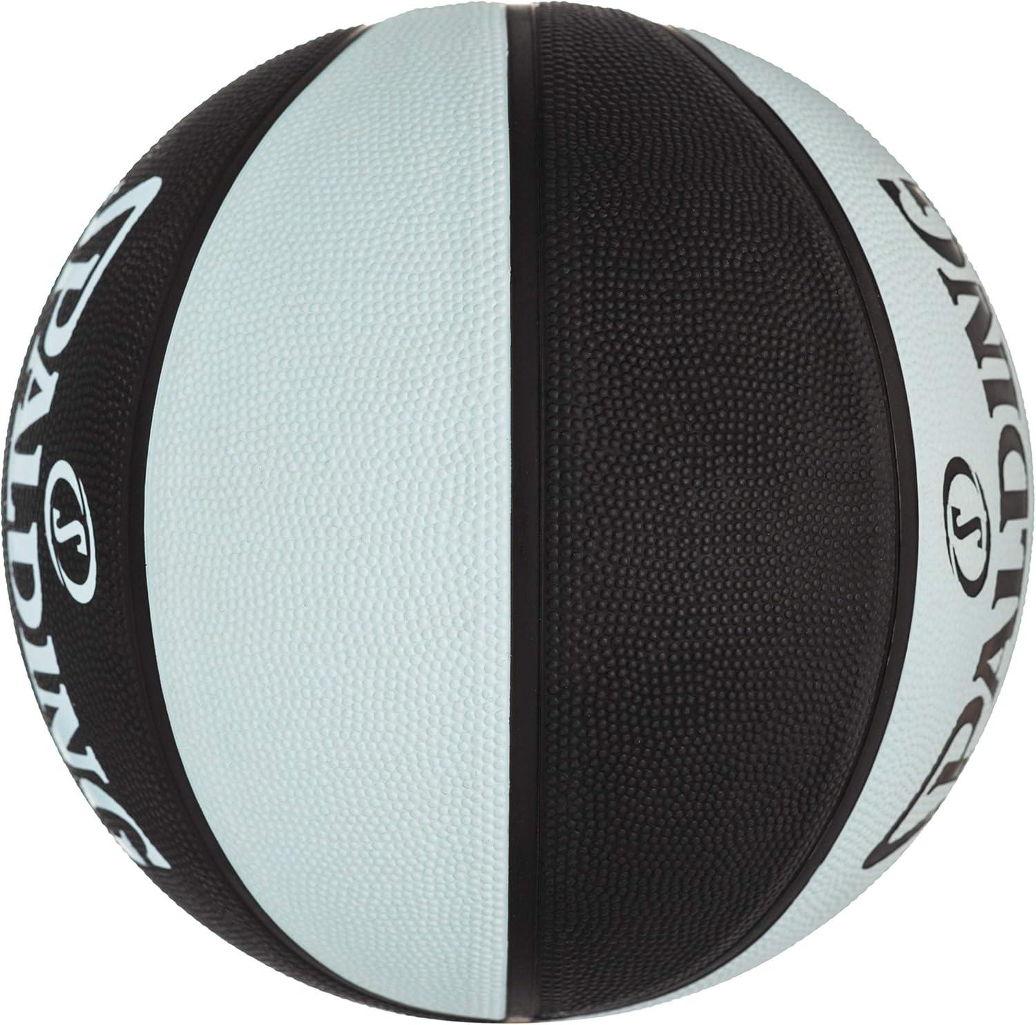 imageSpalding Outdoor Rubber Basketballs  Performance Rubber Cover Designed for Outdoor Play ColorsVarsity  BlackLight Blue