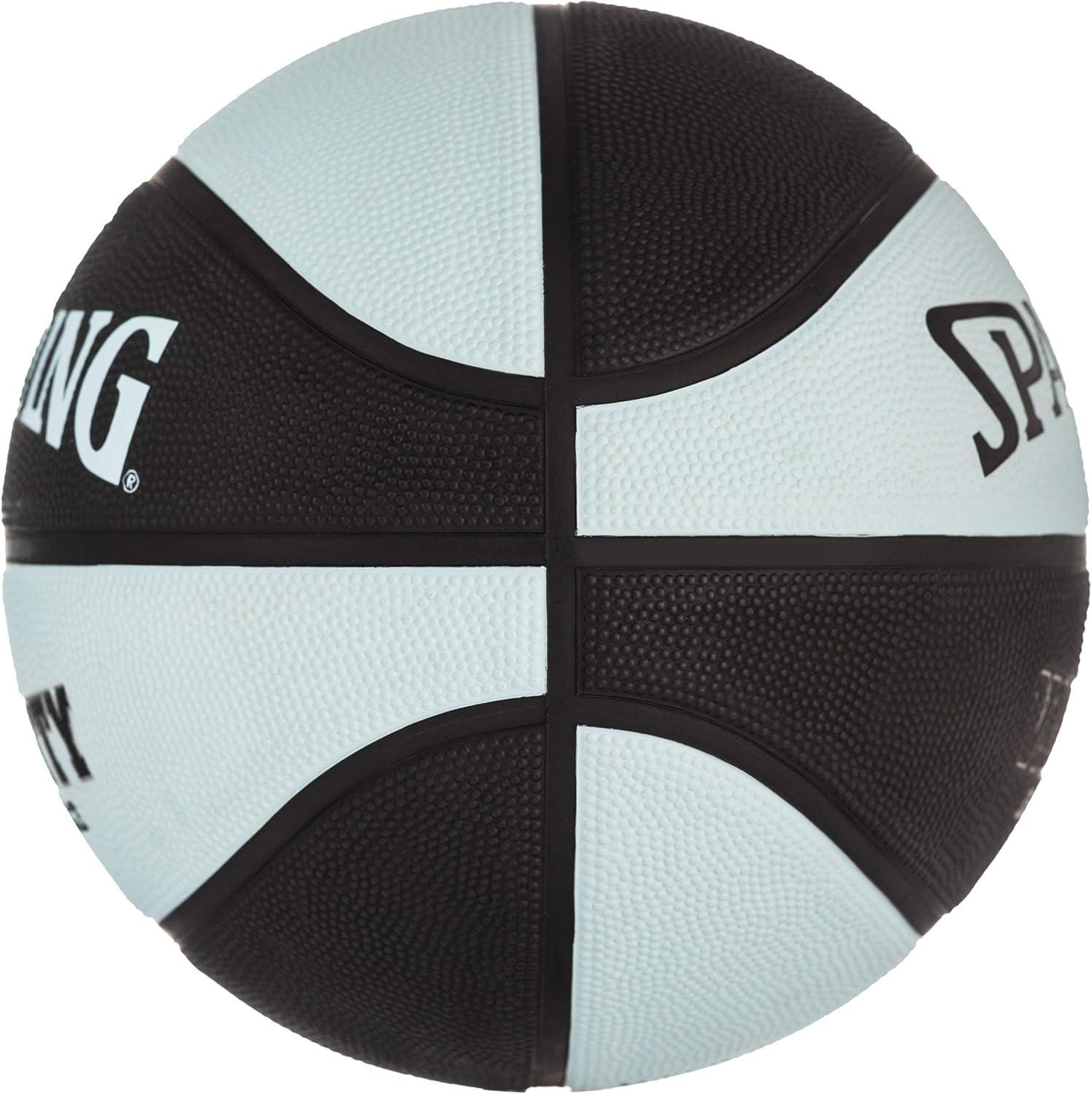 imageSpalding Outdoor Rubber Basketballs  Performance Rubber Cover Designed for Outdoor Play ColorsVarsity  BlackLight Blue