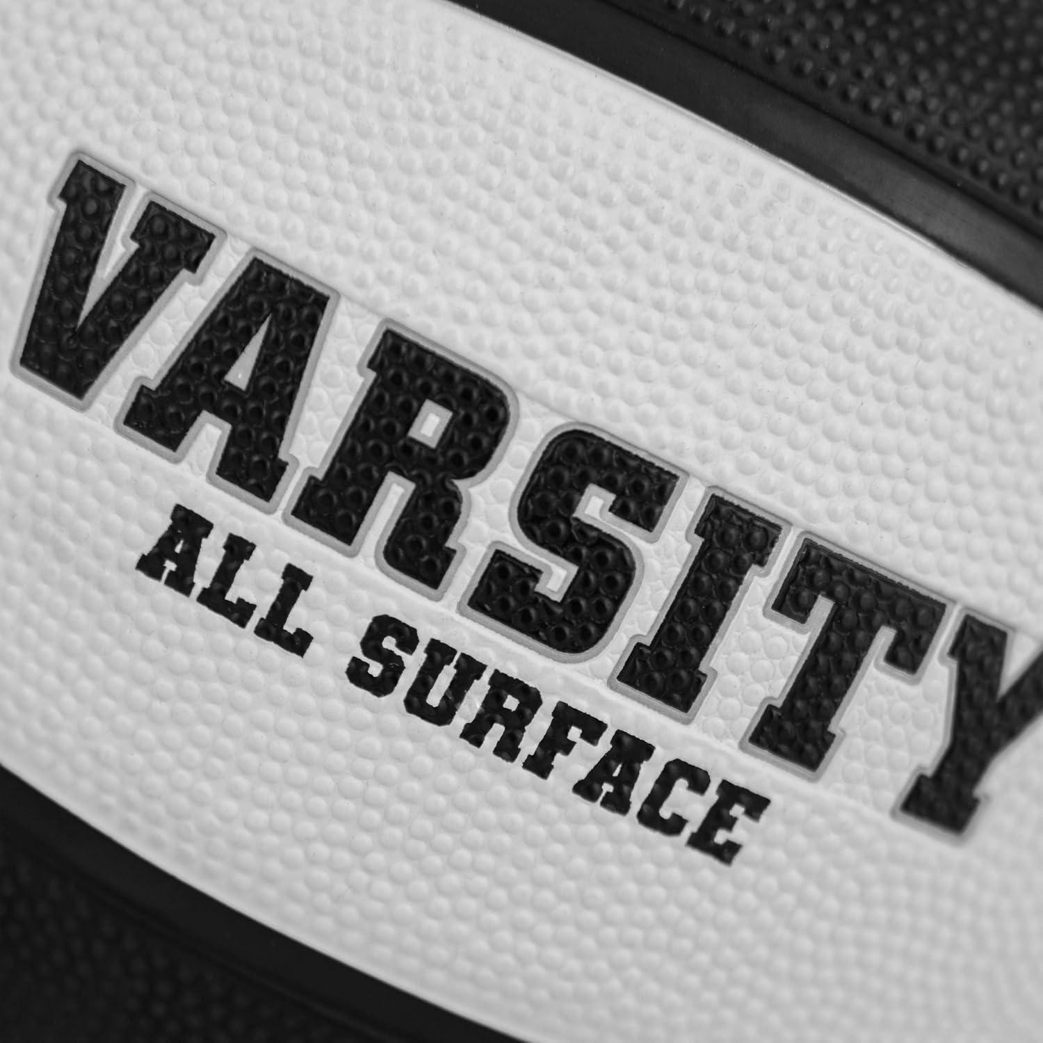 imageSpalding Outdoor Rubber Basketballs  Performance Rubber Cover Designed for Outdoor Play ColorsVarsity  BlackLight Blue