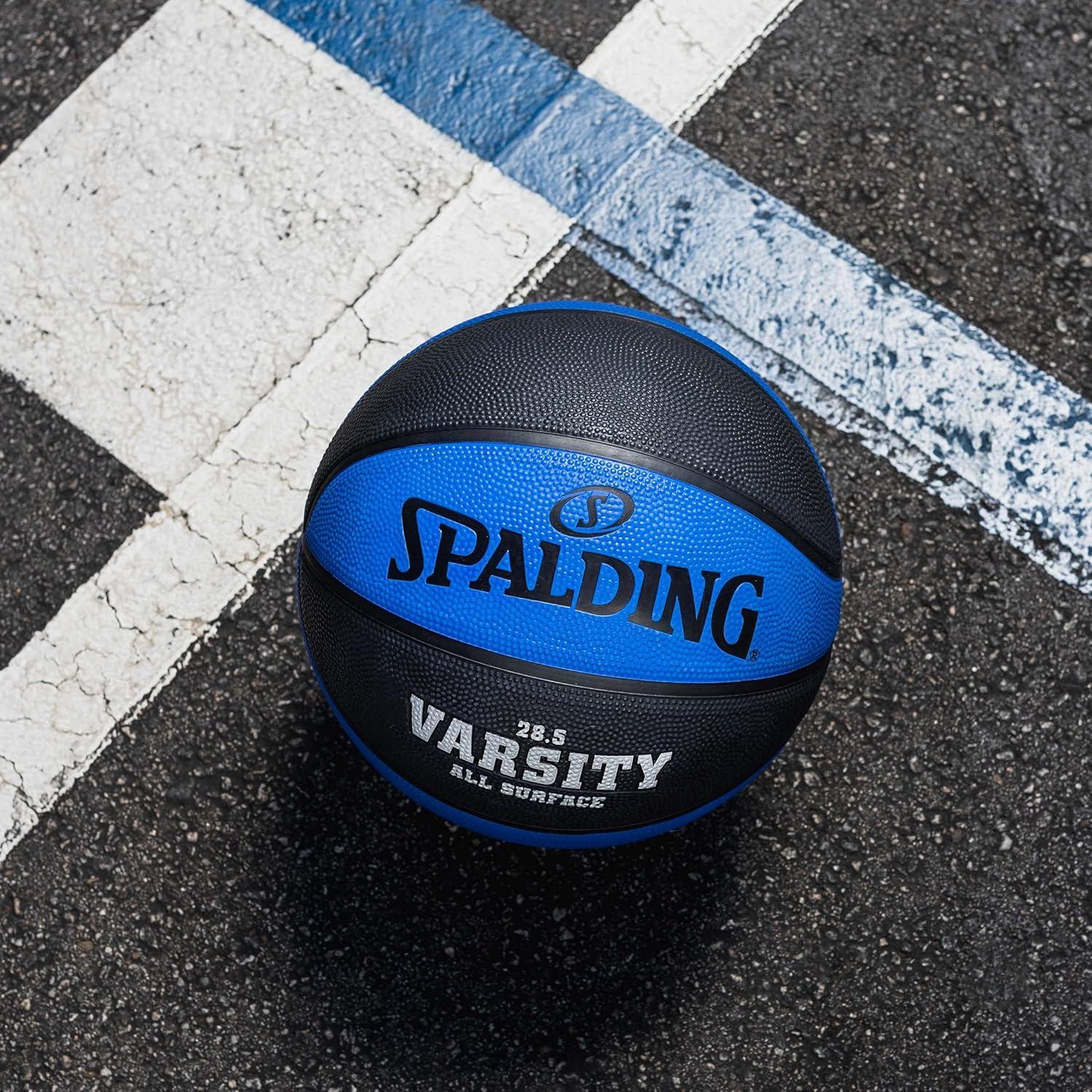 imageSpalding Outdoor Rubber Basketballs  Performance Rubber Cover Designed for Outdoor Play ColorsVarsity  BlueBlack