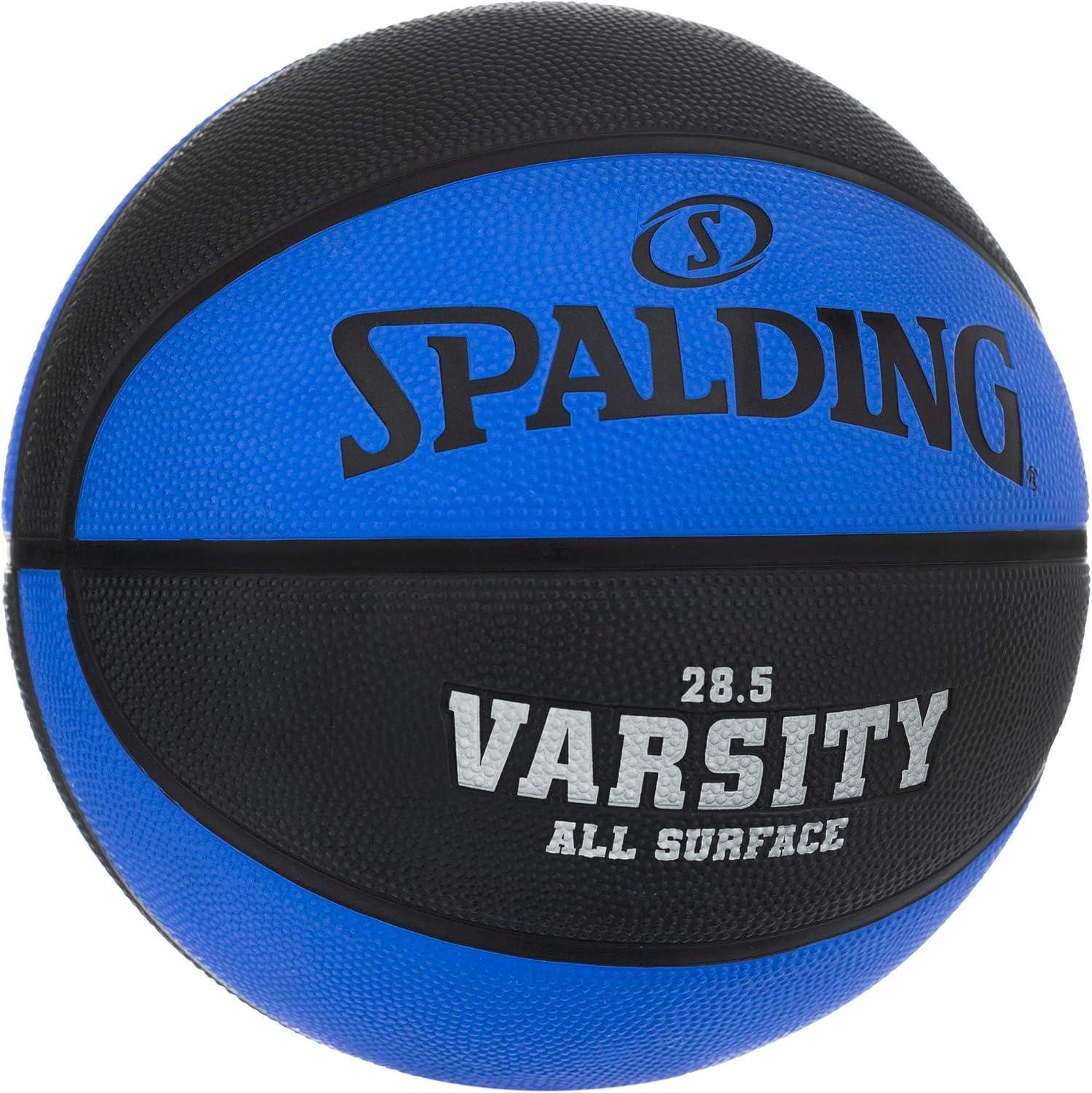 imageSpalding Outdoor Rubber Basketballs  Performance Rubber Cover Designed for Outdoor Play ColorsVarsity  BlueBlack