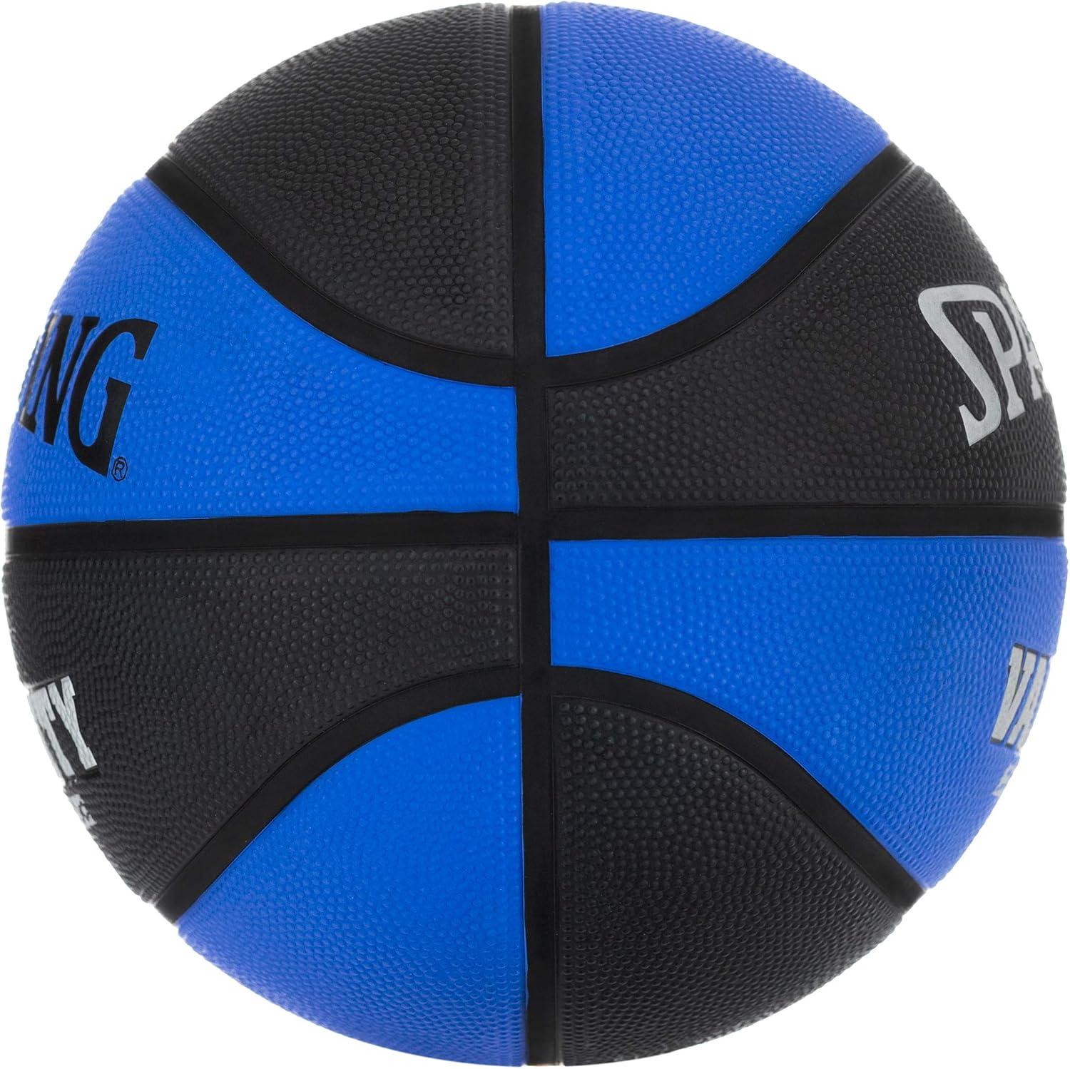 imageSpalding Outdoor Rubber Basketballs  Performance Rubber Cover Designed for Outdoor Play ColorsVarsity  BlueBlack