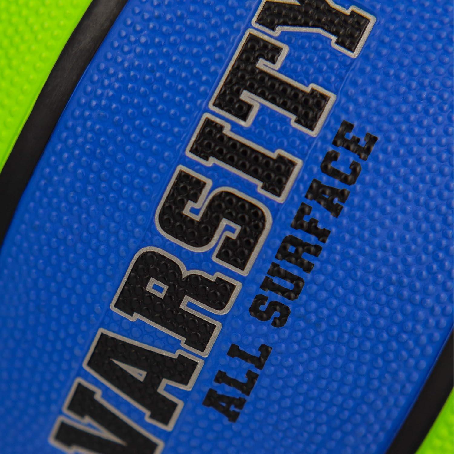 imageSpalding Outdoor Rubber Basketballs  Performance Rubber Cover Designed for Outdoor Play ColorsVarsity  GreenBlue