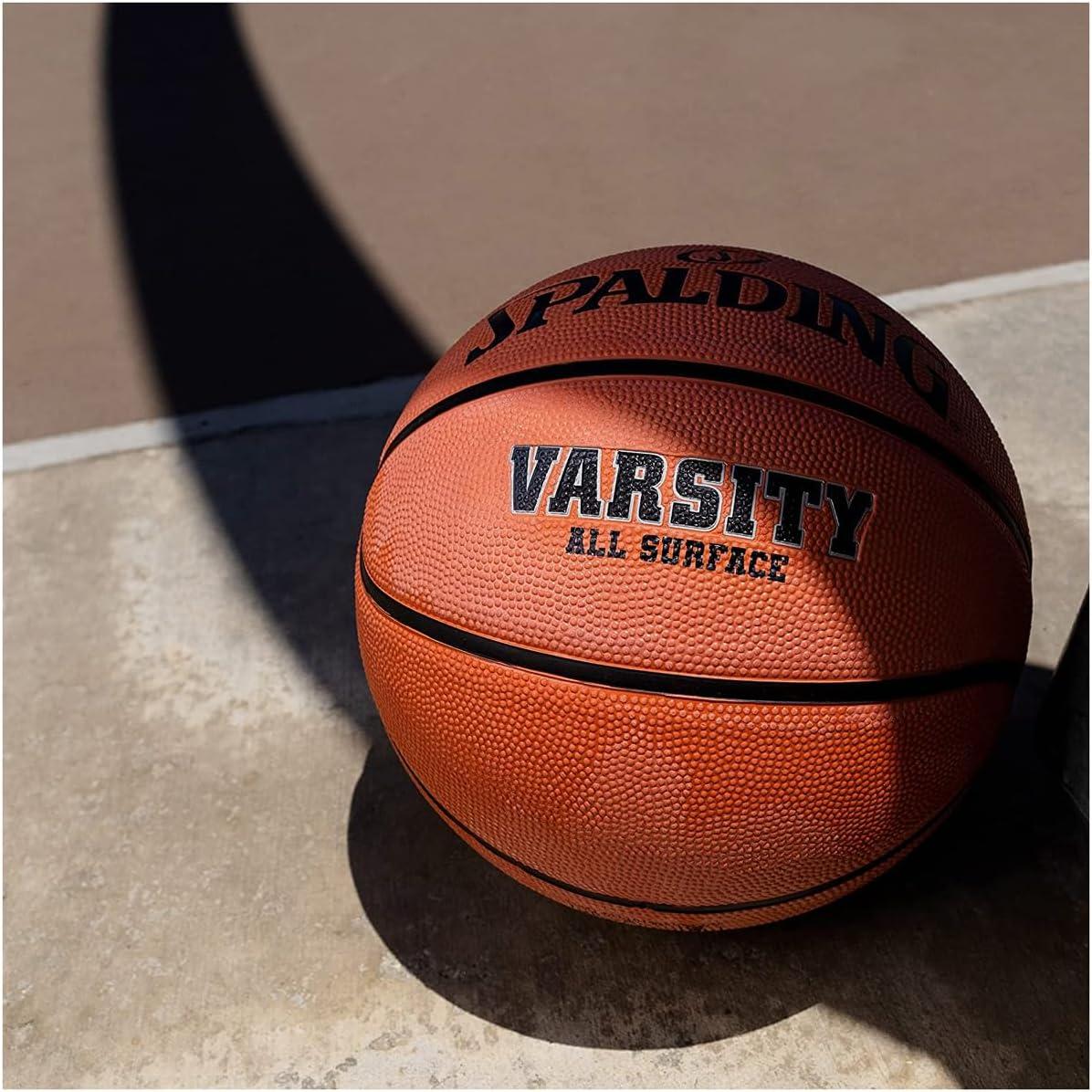 imageSpalding Outdoor Rubber Basketballs  Performance Rubber Cover Designed for Outdoor Play ColorsVarsity  Orange