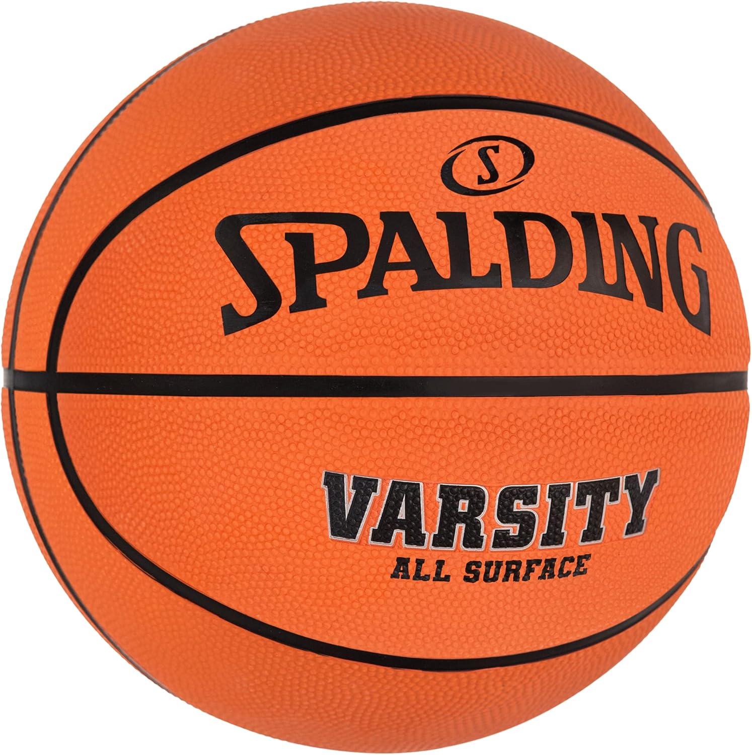 imageSpalding Outdoor Rubber Basketballs  Performance Rubber Cover Designed for Outdoor Play ColorsVarsity  Orange