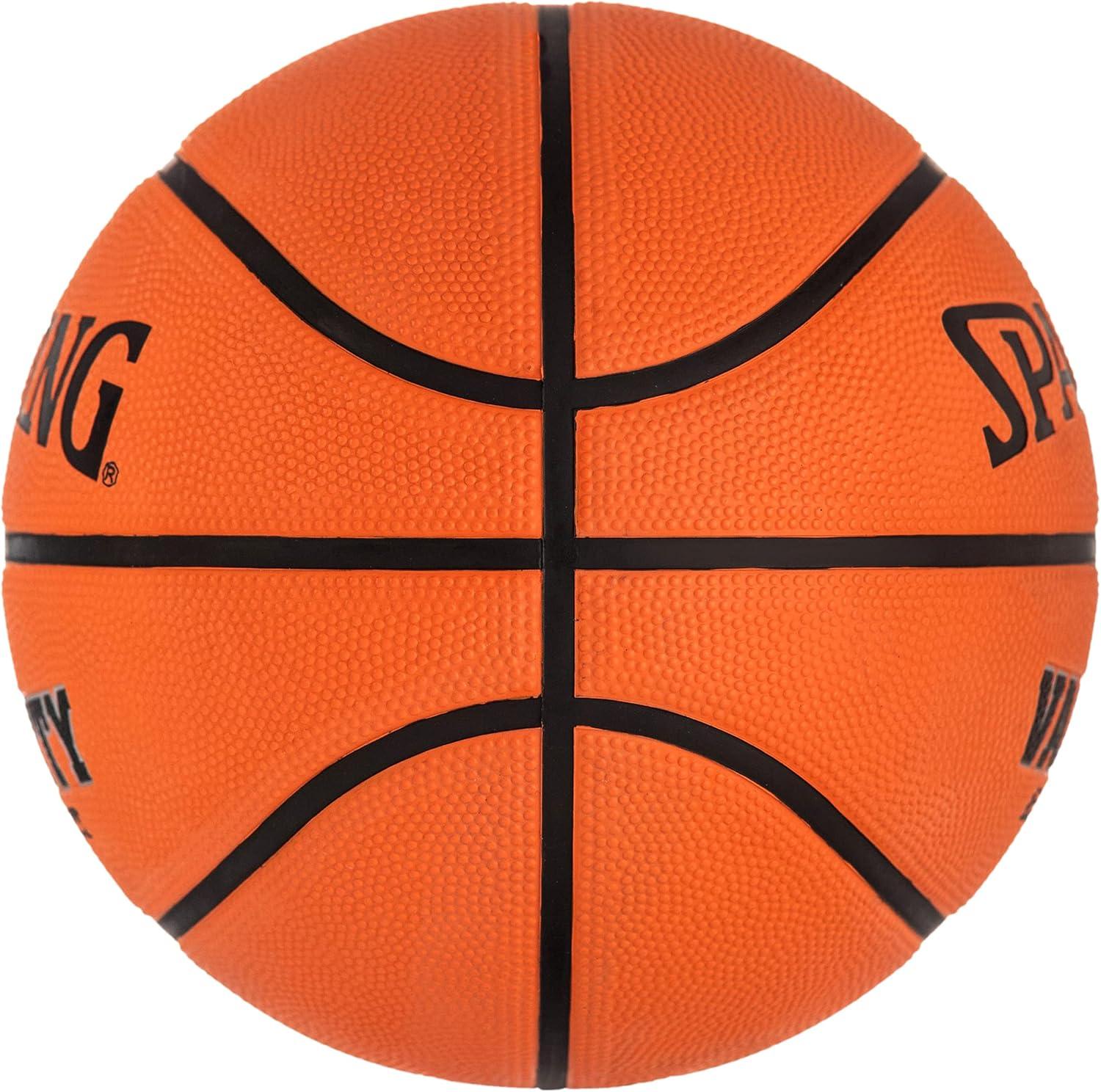 imageSpalding Outdoor Rubber Basketballs  Performance Rubber Cover Designed for Outdoor Play ColorsVarsity  Orange