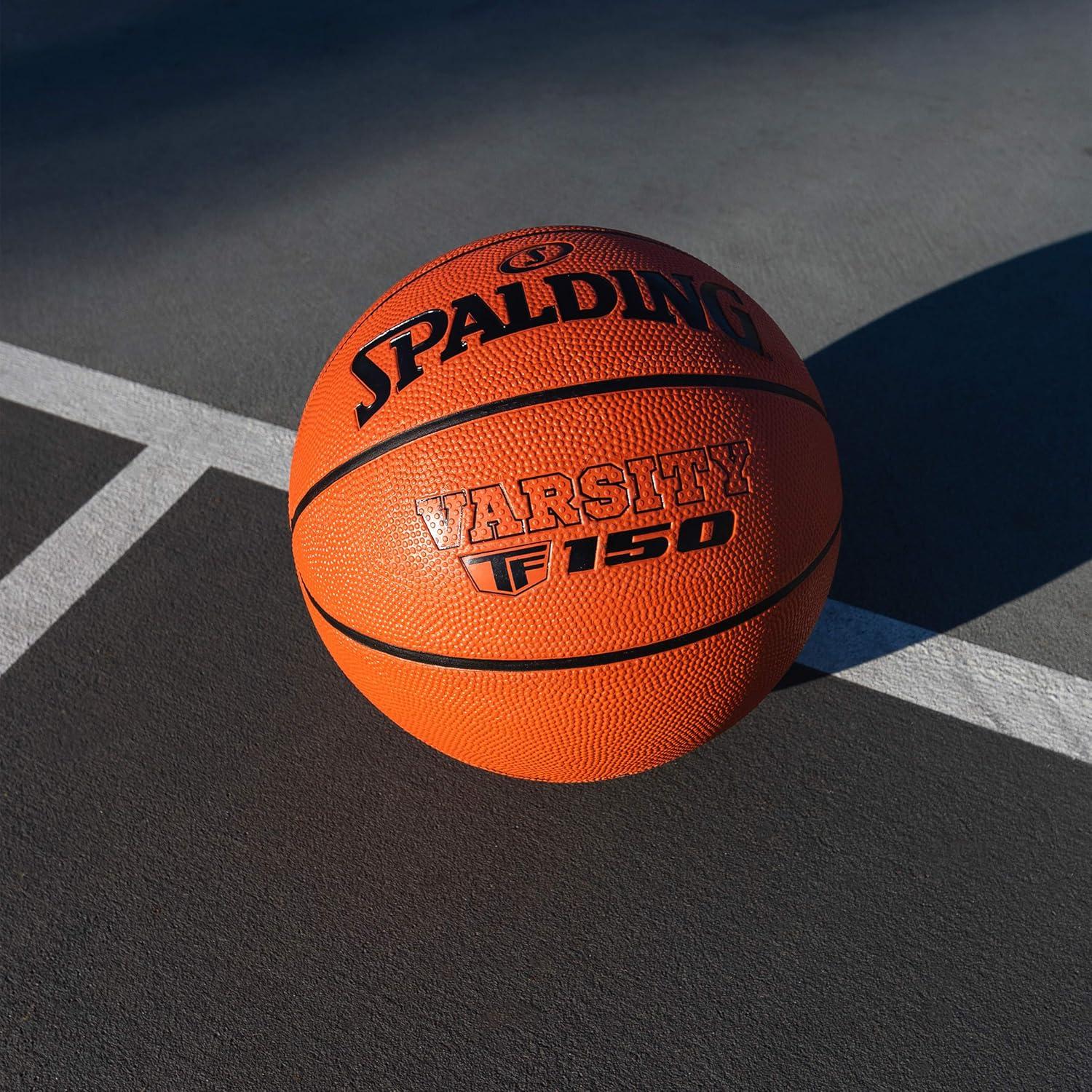 imageSpalding Outdoor Rubber Basketballs  Performance Rubber Cover Designed for Outdoor Play ColorsVarsity TF 150  Orange