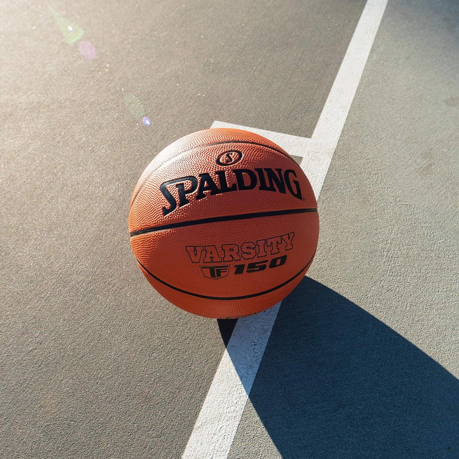 imageSpalding Outdoor Rubber Basketballs  Performance Rubber Cover Designed for Outdoor Play ColorsVarsity TF 150  Orange