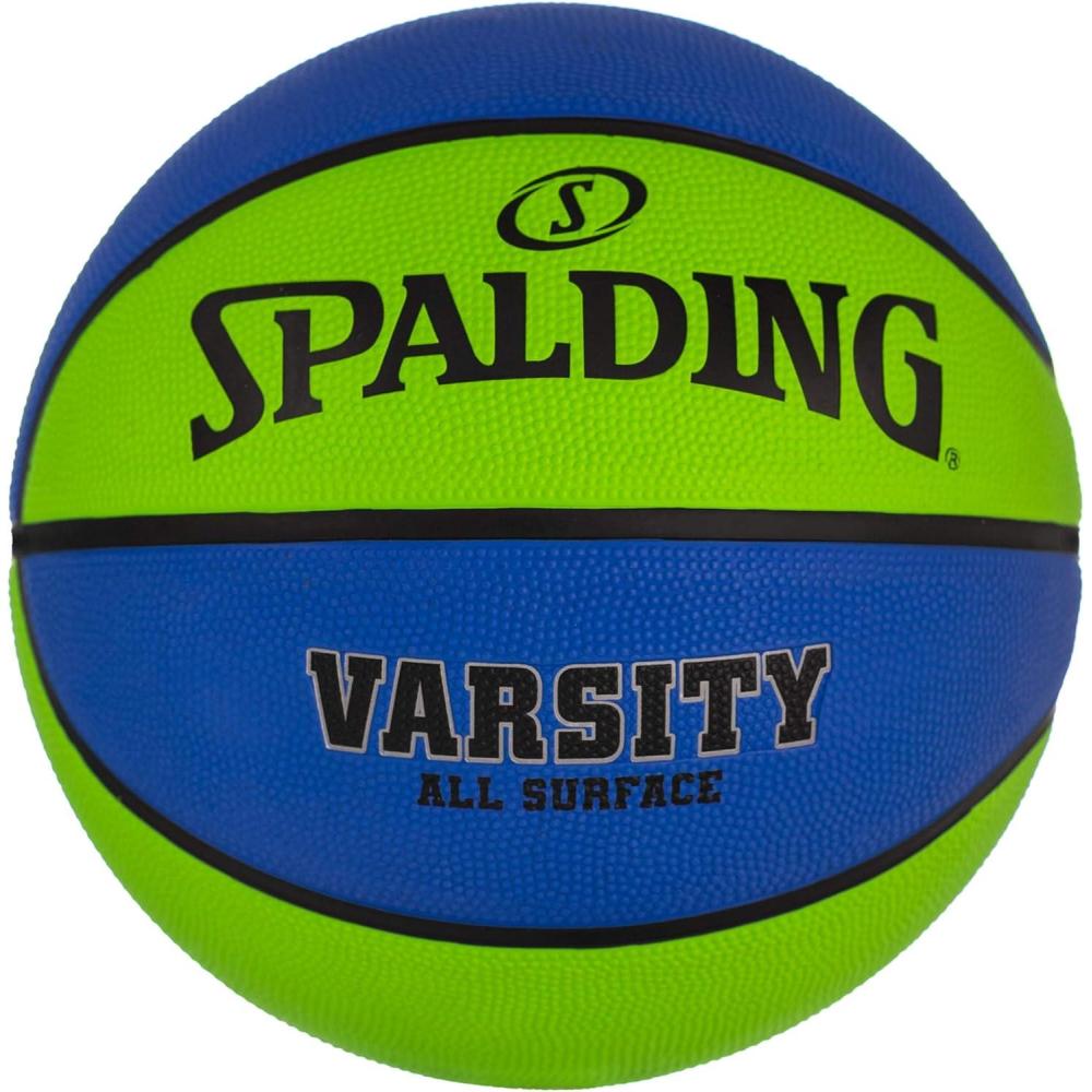 imageSpalding Outdoor Rubber Basketballs  Performance Rubber Cover Designed for Outdoor Play ColorsVarsity  GreenBlue