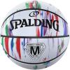 imageSpalding Outdoor Rubber Basketballs  Performance Rubber Cover Designed for Outdoor Play ColorsMarble  White Multi Color