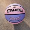 imageSpalding Outdoor Rubber Basketballs  Performance Rubber Cover Designed for Outdoor Play ColorsStreet  PinkPurple