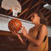 imageSpalding Precision TF1000 Indoor Game Basketballs Dry Grip Microfiber Composite Cushioned Cover High School ApprovedNFHS pre 2023  Orange