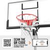 imageSpalding Ultimate Hybrid Portable Basketball Hoop  Adjustable Height from 75 to 10 in Infinite Increments  Arena Slam Breakaway Rim54  Acrylic Backboard  Black