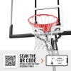 imageSpalding Ultimate Hybrid Portable Basketball Hoop  Adjustable Height from 75 to 10 in Infinite Increments  Arena Slam Breakaway Rim60  Acrylic Backboard  Black