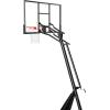 imageSpalding Ultimate Hybrid Portable Basketball Hoop  Adjustable Height from 75 to 10 in Infinite Increments  Arena Slam Breakaway Rim60  Acrylic Backboard  Black
