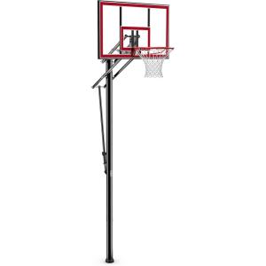 imageSpalding 44quot ShatterProof Polycarbonate Pro Glide Lite InGround Basketball Hoop