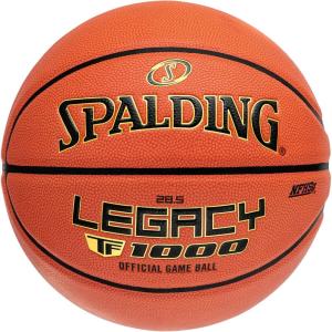 imageSpalding Legacy TF1000 Indoor Game Basketballs Moisture Wicking Microfiber Composite Cover High School ampamp College ApprovedNFHS  Orange