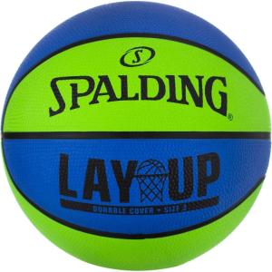imageSpalding Outdoor Rubber Basketballs  Performance Rubber Cover Designed for Outdoor Play ColorsLay Up  GreenBlue