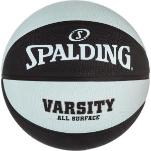imageSpalding Outdoor Rubber Basketballs  Performance Rubber Cover Designed for Outdoor Play ColorsVarsity  BlackLight Blue