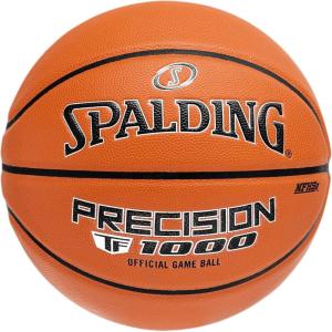 imageSpalding Precision TF1000 Indoor Game Basketballs Dry Grip Microfiber Composite Cushioned Cover High School ApprovedNFHS pre 2023  Orange