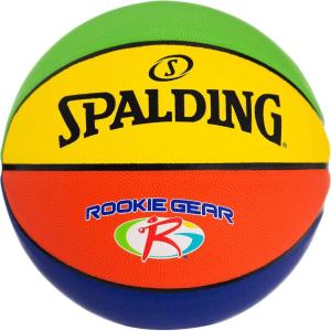 imageSpalding Rookie Gear Youth Multi Color IndoorOutdoor Basketball 275quot